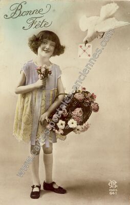 Carte postale ancienne Bonne Fete — Bonne Fete — Fantaisie