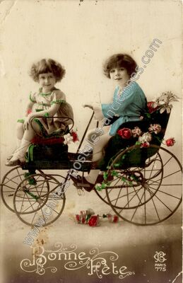 Carte postale ancienne Bonne Fete — Bonne Fete — Fantaisie