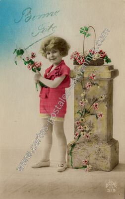 Carte postale ancienne Bonne Fete — Bonne Fete — Fantaisie