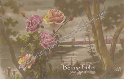 Carte postale ancienne Bonne Fete — Bonne Fete — Fantaisie
