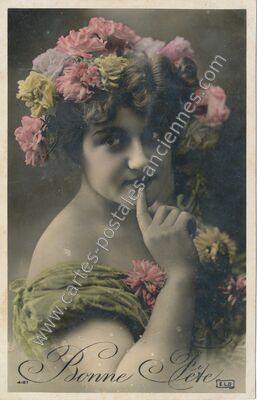 Carte postale ancienne Bonne Fete — Bonne Fete — Fantaisie