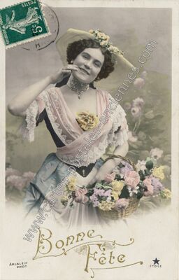 Carte postale ancienne Bonne Fete — Bonne Fete — Fantaisie