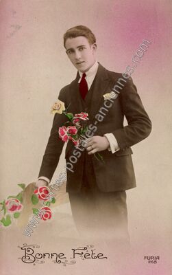 Carte postale ancienne Bonne Fete — Bonne Fete — Fantaisie