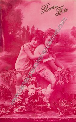 Carte postale ancienne Bonne Fete — Bonne Fete — Fantaisie