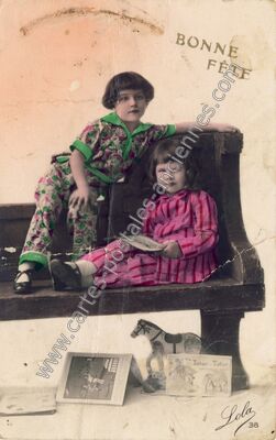 Carte postale ancienne Bonne Fete — Bonne Fete — Fantaisie