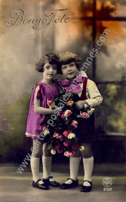 Carte postale ancienne Bonne Fete — Bonne Fete — Fantaisie
