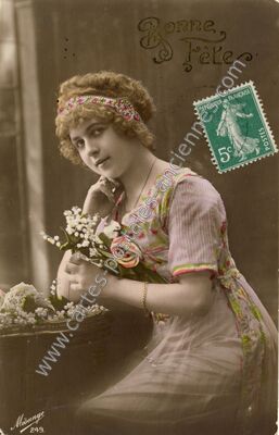 Carte postale ancienne Bonne Fete — Bonne Fete — Fantaisie