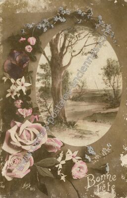 Carte postale ancienne Bonne Fete — Bonne Fete — Fantaisie