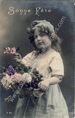 Carte postale ancienne Bonne Fete — Bonne Fete — Fantaisie