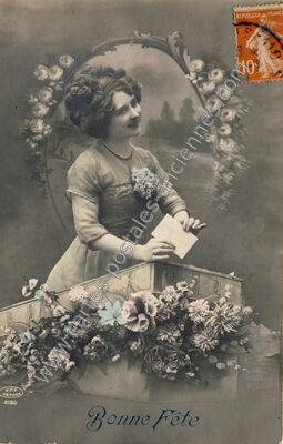 Carte postale ancienne Bonne Fete — Bonne Fete — Fantaisie