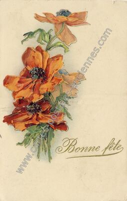 Carte postale ancienne Bonne Fete — Bonne Fete — Fantaisie