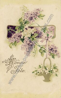 Carte postale ancienne Bonne Fete — Bonne Fete — Fantaisie