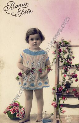 Carte postale ancienne Bonne Fete — Bonne Fete — Fantaisie