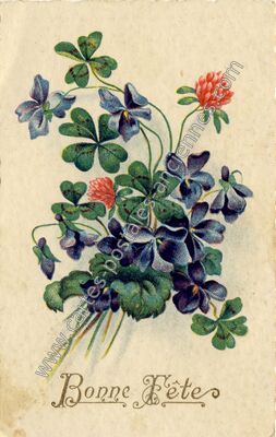 Carte postale ancienne Bonne Fete — Bonne Fete — Fantaisie