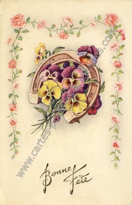 Carte postale ancienne Bonne Fete — Bonne Fete — Fantaisie