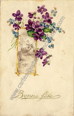 Carte postale ancienne Bonne Fete — Bonne Fete — Fantaisie
