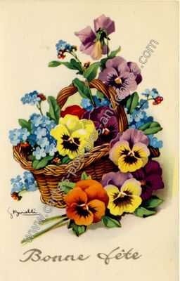 Carte postale ancienne Bonne Fete — Bonne Fete — Fantaisie