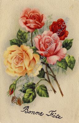 Carte postale ancienne Bonne Fete — Bonne Fete — Fantaisie