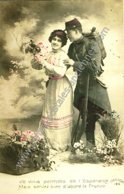 Carte postale ancienne De Volis permets de l'Espérance — Esperance — Fantaisie