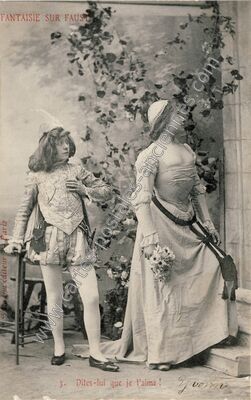 Carte postale ancienne Fantaisie sur Faust — Fantaisie sur Faust — Fantaisie