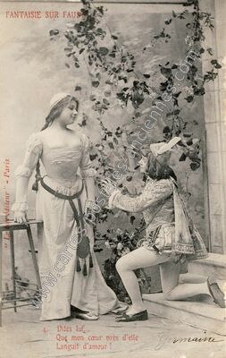 Carte postale ancienne Fantaisie sur Faust — Fantaisie sur Faust — Fantaisie