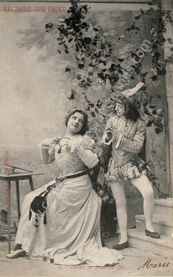 Carte postale ancienne Fantaisie sur Faust — Fantaisie sur Faust — Fantaisie