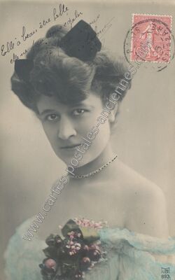 Carte postale ancienne Femme — Femme — Fantaisie