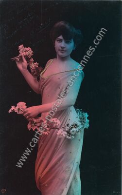 Carte postale ancienne Femme — Femme — Fantaisie