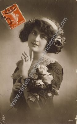 Carte postale ancienne Femme — Femme — Fantaisie