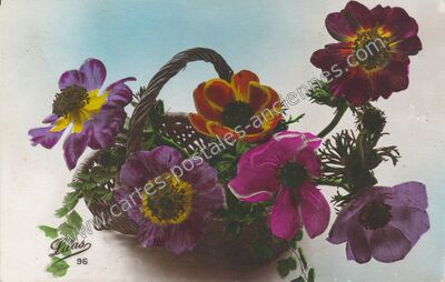 Carte postale ancienne Lilas — Fleurs — Fantaisie