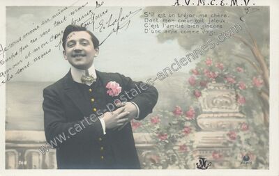 Carte postale ancienne Homme — Homme — Fantaisie