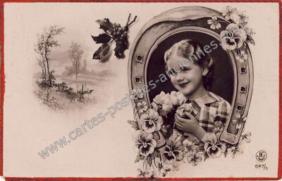 Carte postale ancienne Jeune Fille — Jeune Fille — Fantaisie