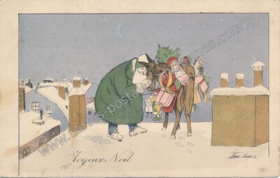 Carte postale ancienne Joyeux Noel — Joyeux Noel — Fantaisie
