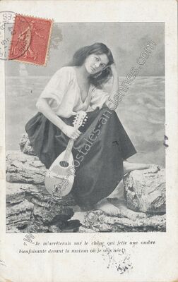 Carte postale ancienne L'Exilee — L'Exilee — Fantaisie
