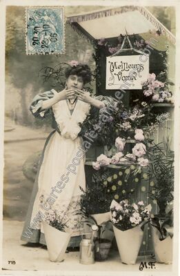Carte postale ancienne Meilleurs Voeux — Meilleurs Voeux — Fantaisie