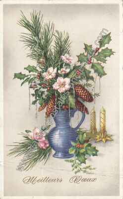 Carte postale ancienne Meilleurs Voeux — Meilleurs Voeux — Fantaisie