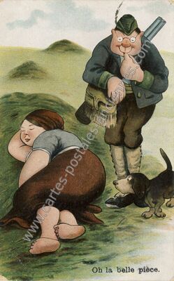 Carte postale ancienne Oh la Belle Piece — Oh la Belle Piece — Fantaisie