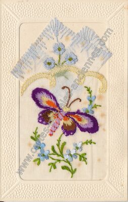 Carte postale ancienne Papillon — Papillon — Fantaisie