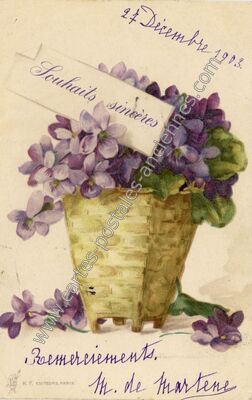 Carte postale ancienne Souhaits Sinceres — Souhaits Sinceres — Fantaisie