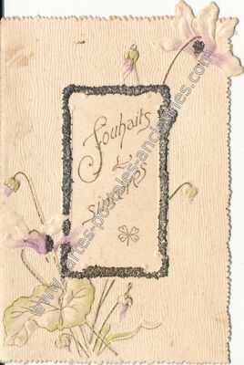 Carte postale ancienne Souhaits Sinceres — Souhaits Sinceres — Fantaisie
