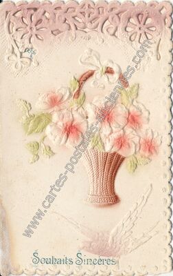 Carte postale ancienne Souhaits Sinceres — Souhaits Sinceres — Fantaisie