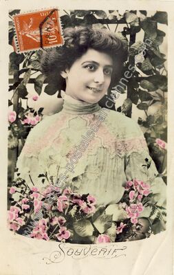 Carte postale ancienne Souvenir — Souvenir — Fantaisie
