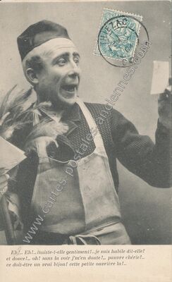 Carte postale ancienne La Lettre — La Lettre — Fantaisie