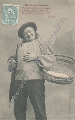 Carte postale ancienne Nos Bons Paysans — Nos Bons Paysans — Fantaisie
