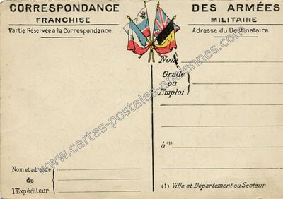 Carte postale ancienne Correspondance — Correspondance — Militaire