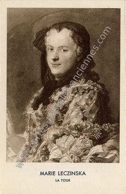 Carte postale ancienne Marie Leczinska — Marie Leczinska — Tableau