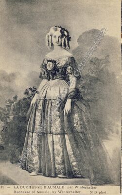 Carte postale ancienne Duchesse d'Aumale