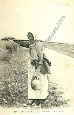 Carte postale ancienne En Beauce