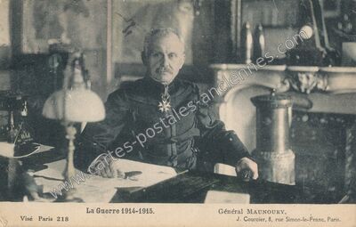 Carte postale ancienne General Maunoury