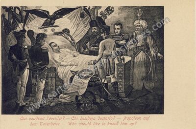 Carte postale ancienne Napoleon auf dem Totenbette — Napoleon — Personnage